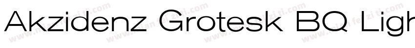 Akzidenz Grotesk BQ Light Extended字体转换
